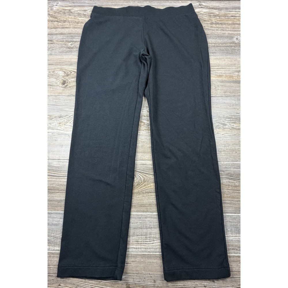 J. Jill Pure Jill Slim Leg Black Pull On Knit Pants Size M Modal Cotton Blend